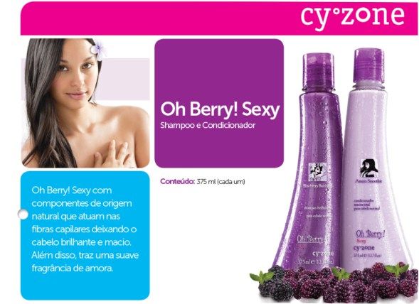 Shampoo e condicionador Oh Berry!