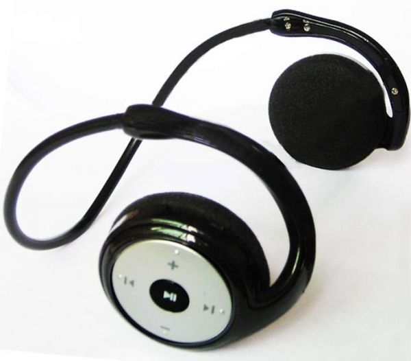 2pcs cartão SD MP3 player portátil sem fio Esporte cabeça Co